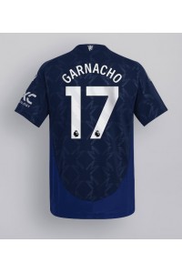 Fotbalové Dres Manchester United Alejandro Garnacho #17 Venkovní Oblečení 2024-25 Krátký Rukáv